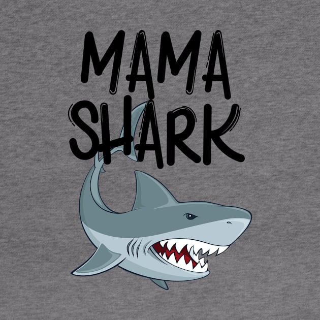 Mama Shark Funny Mothers Day Gifts by macshoptee